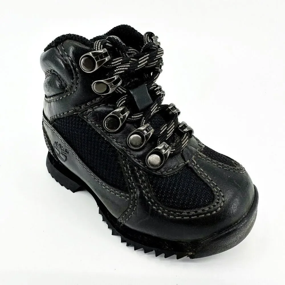Timberland Toddlers 2.0 Euro Hiker Black Noir Baby Size 5 Boots 57809